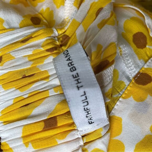 Faithful‎ the Brand Marin Midi Skirt Constance Button Front Floral 8 L - Picture 6 of 11